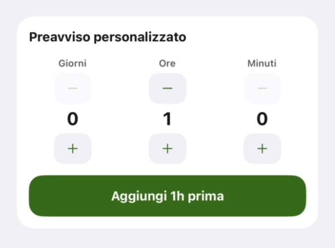 Promemoria personalizzato di FantaKit